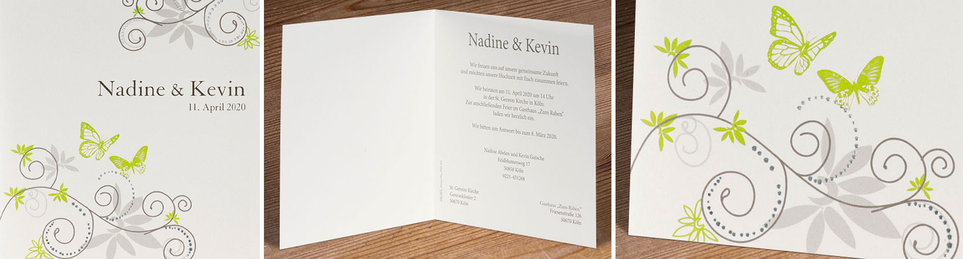 Hochzeitseinladungen  Schmuckbild