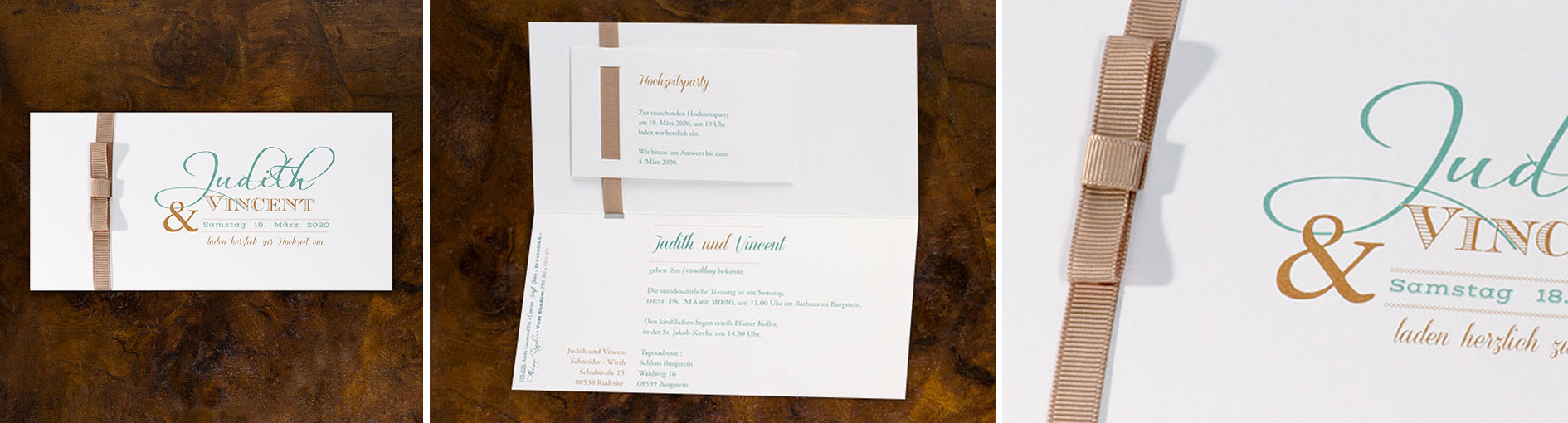 Hochzeitseinladungen  Schmuckbild