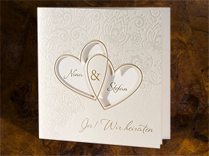 Geschlossene Karte – vergrößerte Abbildung Abbildung der geschlossenen Karte