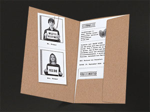 – vergrößerte Abbildung Aufgeklappe Hochzeits-Mappe.