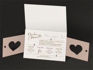 Abbildung des geöffnete Texteinlegers. Abbildung des geöffnete Texteinlegers.