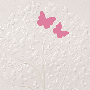 Vergrößerte Abbildung Detail der rosa Schmetterlinge