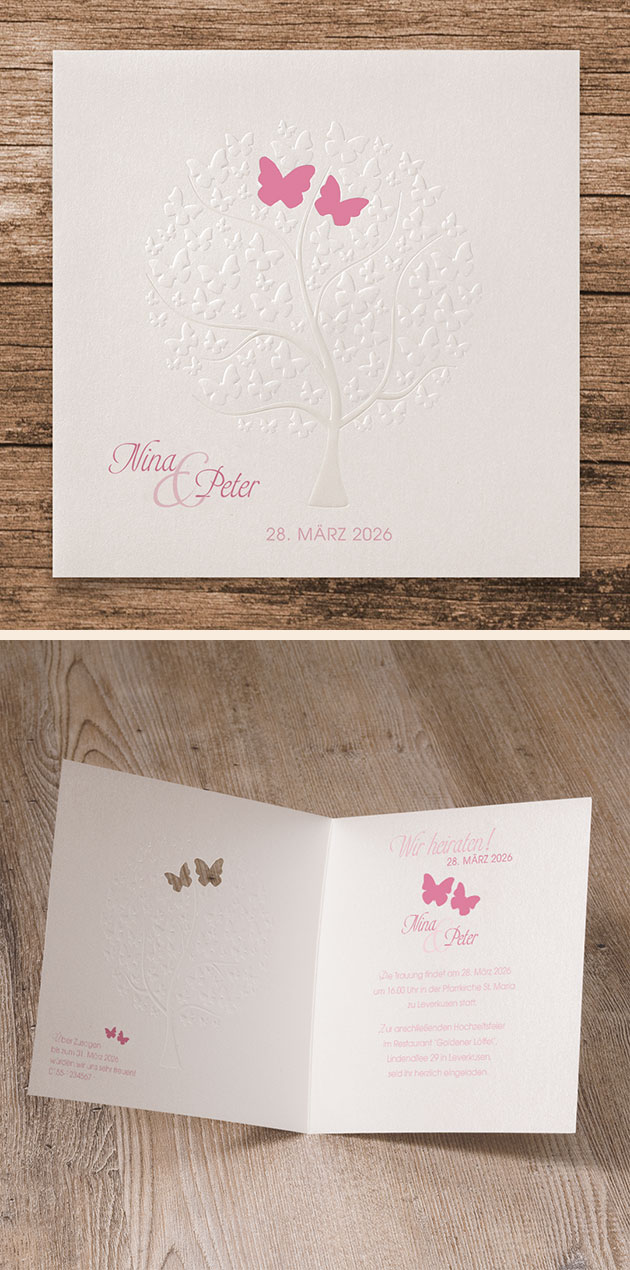 Hochzeitseinladungen Schmuckbild